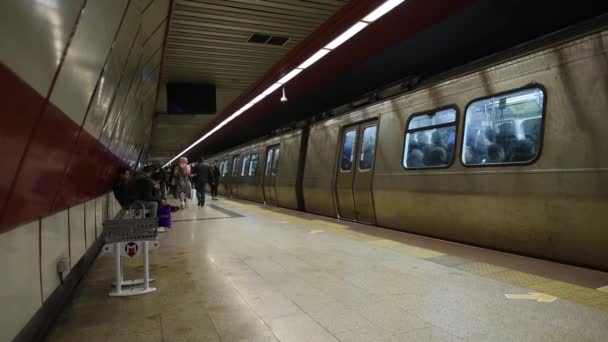 Railway Station Istanbul Turkey December 2017 — Stock Video