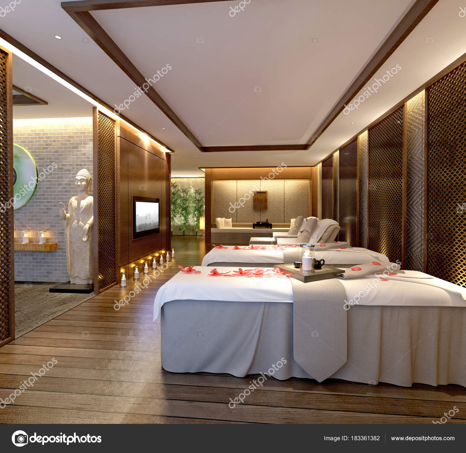 Render Massage Room Stock Photo C Mtellioglu 183361382