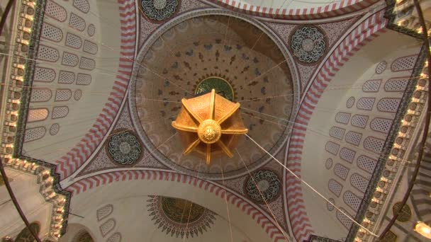 Pandangan Dalam Negeri Hagia Sophia Istanbul Turki — Stok Video