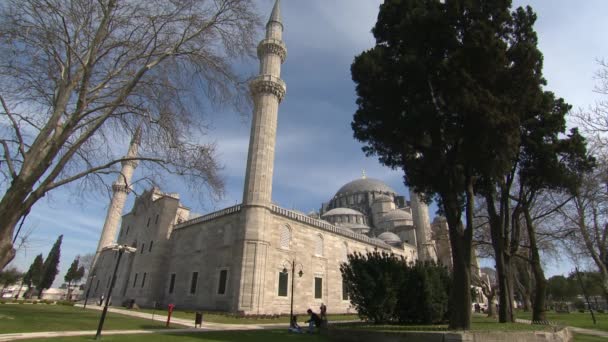 Yavuz Sultan Selim Moskee Istanboel Turkije April 2015 — Stockvideo
