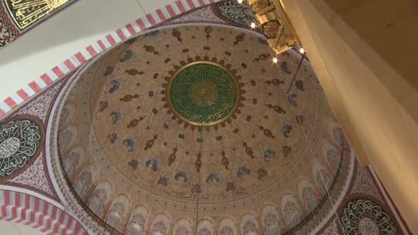 Vnitřní Pohled Chrám Hagia Sophia Istanbulu Turecko — Stock video