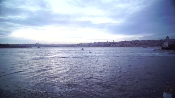 Bosphorus Istambul Pôr Sol — Vídeo de Stock