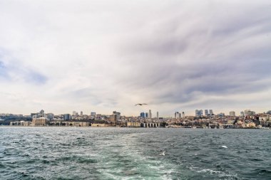 Istanbul boğaz ve şehir manzarası