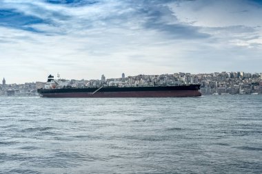 Istanbul boğazı ve cityscape