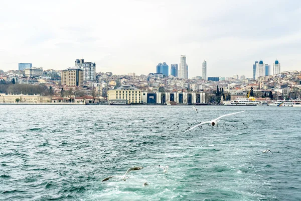 Κωνσταντινούπολη Στο Βόσπορο Και Την Πόλη Τοπίο — Φωτογραφία Αρχείου