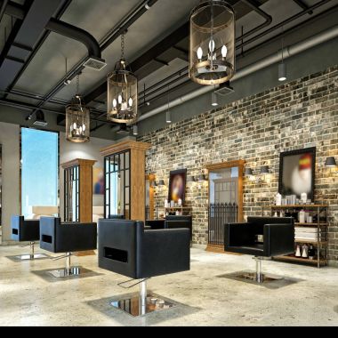 Kuaför salon 3D render