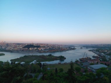 Istanbul boğazı görünümü manzara