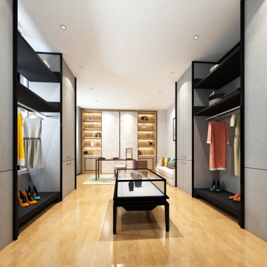 Moda Dükkanı 3D render