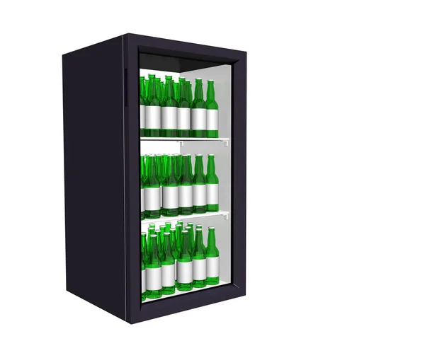 Render Drink Storage Refrigerator — Stock Photo, Image