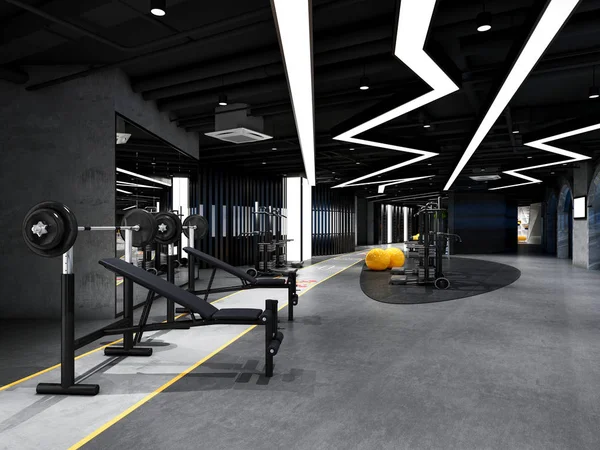 Spor Salonu Fitness Center Render — Stok fotoğraf