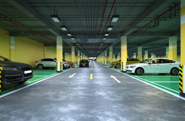 Otoparkın 3D görüntüsü