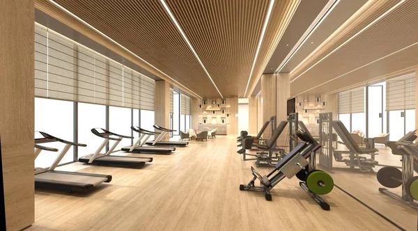 spor salonu fitness Center 3D render
