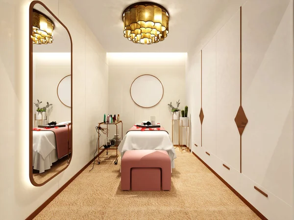 3 boyutlu masaj spa odası.