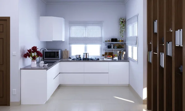 Render Minimal Style Kitchen — 스톡 사진