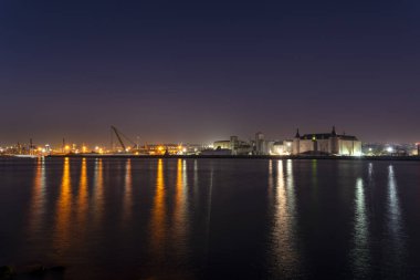 Landscape view of Istanbul bosphorus at sunset time