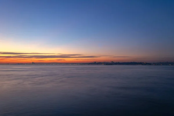 Landscape View Istanbul Bosphorus Sunset Time — Stock Photo, Image