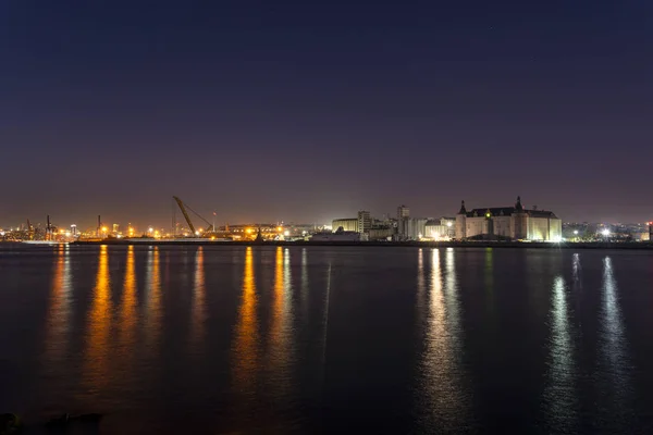 Vista Panorámica Del Bósforo Estambul Atardecer — Foto de Stock