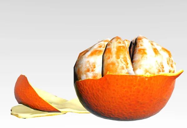 Rendu Fruits Mandarine — Photo