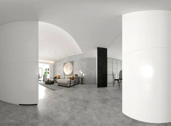 Render Home Interior Soggiorno — Foto Stock