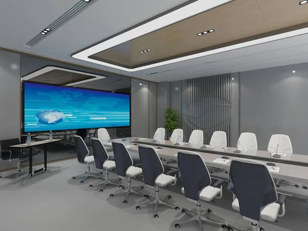 Render Modern Office Interior — Stock Photo, Image