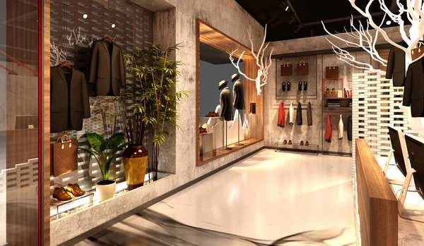 Renderizado Tienda Moda — Foto de Stock