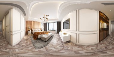 LUXURY ODASI 'NİN 3D RENDERİ 360 DÜNYA PANAROMİK MÜZİSİ