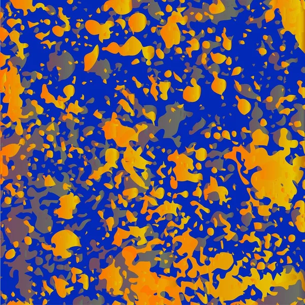 Marble. blue background with orange blotches. Colorful marble texture. — Stock Photo, Image