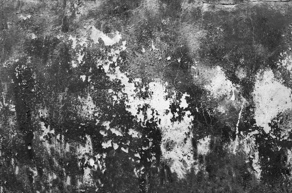 Vieux mur avec peinture fissurée, noir — Photo