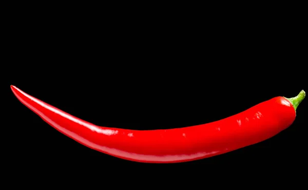 Chili pepper on a black background — Stock Photo, Image