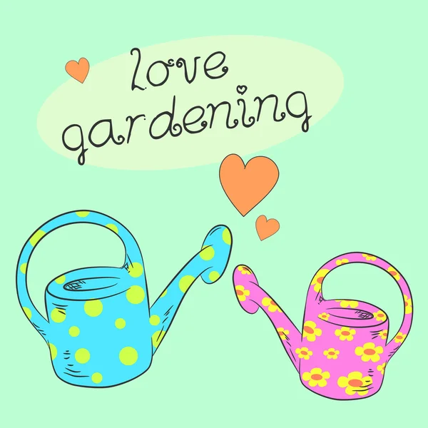 Sulama tenekeleri renkli çizimi