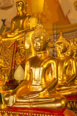 Bangkok, Tayland 'daki tapınaklarda Buda