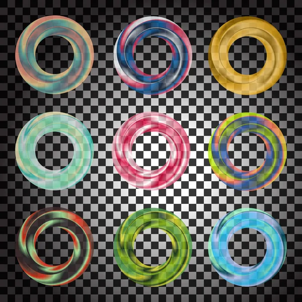 Transparent color circles. — Stock Vector