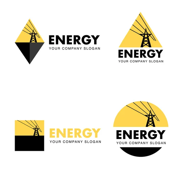 Enerji şirketi düz logo koymak