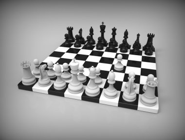 Arka plan üzerinde satranç.