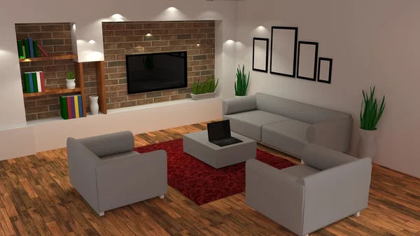Moderna sala de estar. — Foto de Stock