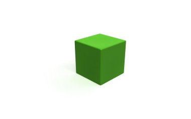 Beyaz arkaplanda kutu