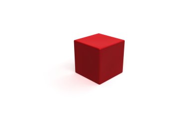 Beyaz arkaplanda kutu