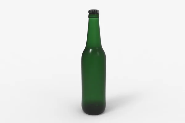 Bierflasche auf Hintergrund. — Stockfoto