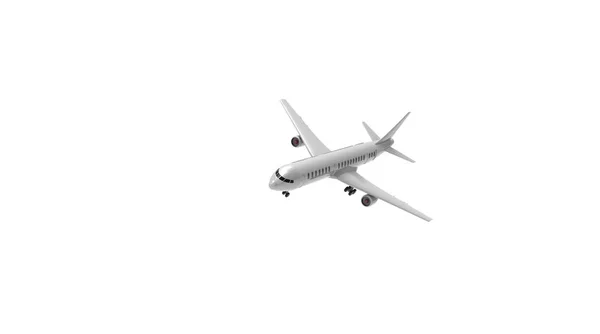 Airplane on white background — Stock Photo, Image