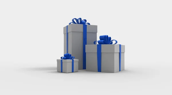 Gift boxes, with ribbon — Stock Photo, Image