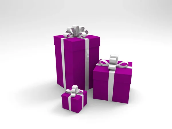 Cadeau 3D-rendering. — Stockfoto