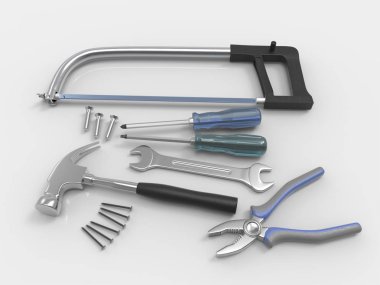 Parquet 3d rendering.