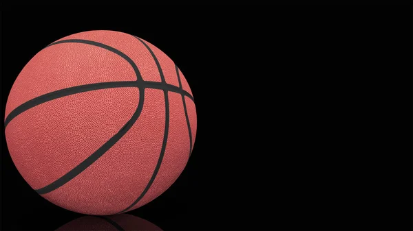 3D-Darstellung von Basketball. — Stockfoto