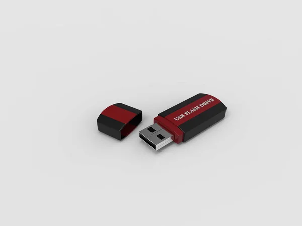 USB 3d render. — Stok fotoğraf