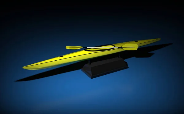Rendering in kayak 3D . — Foto Stock
