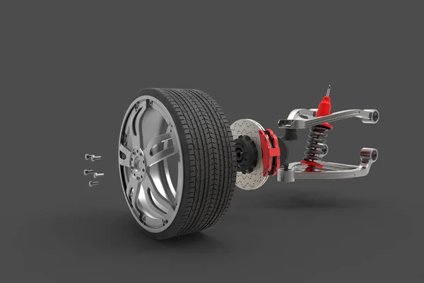 Renderizado 3D del coche —  Fotos de Stock