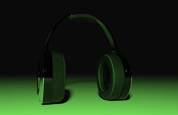 Headphones 3D rendering — Stock Photo, Image