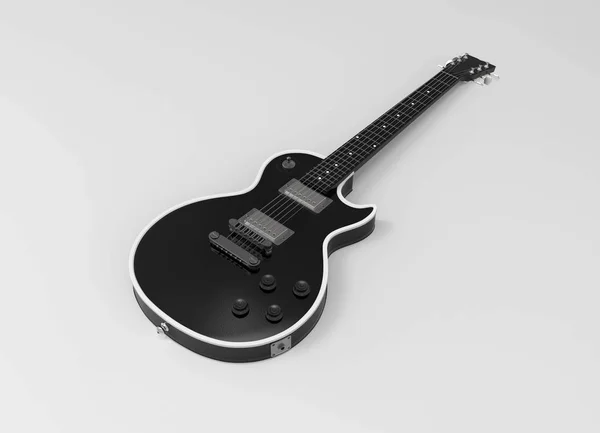 Renderização de guitarra 3D . — Fotografia de Stock