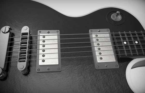 Renderização de guitarra 3D . — Fotografia de Stock