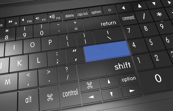 3D рендеринг клавиатуры . — стоковое фото